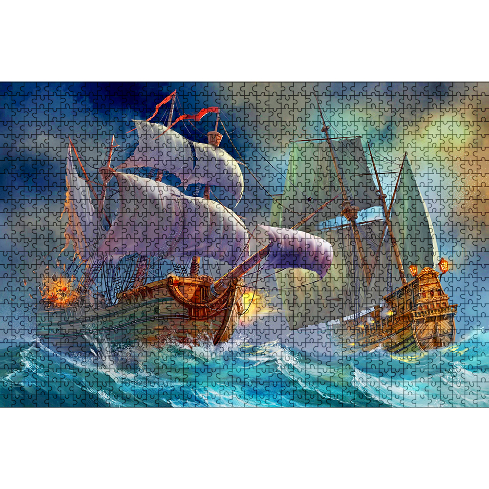 

Sea Sailing Boat - 1000 Pieces Jigsaw Puzzle, 501 Original