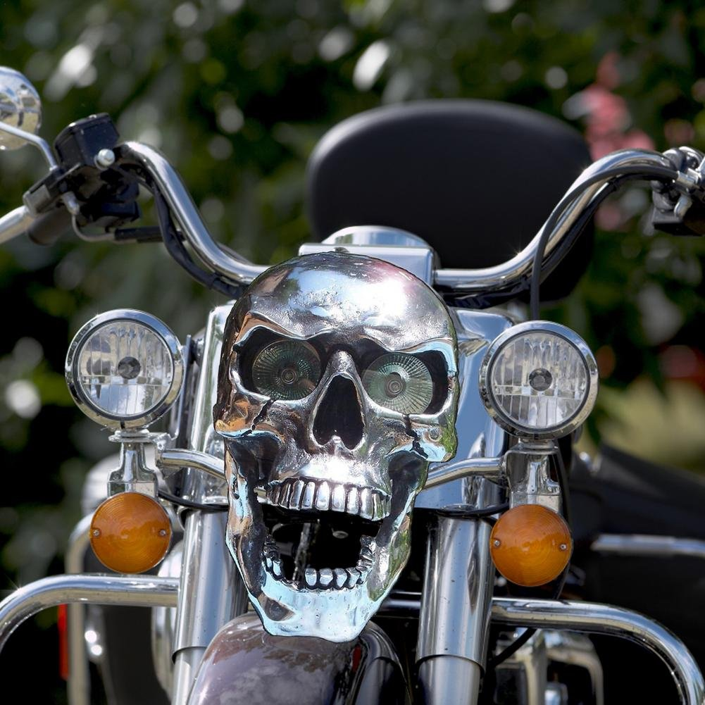 Halloween Motorcycle Skull Headlight Universal Headlight Led Motorcycle