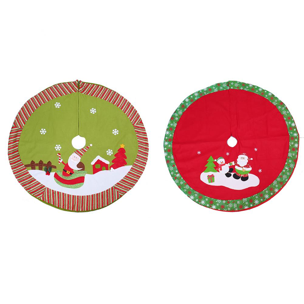 

Santa Claus Snowman Hotel Special Supply Scene Decor Tree Skirt, Red bottom, 501 Original