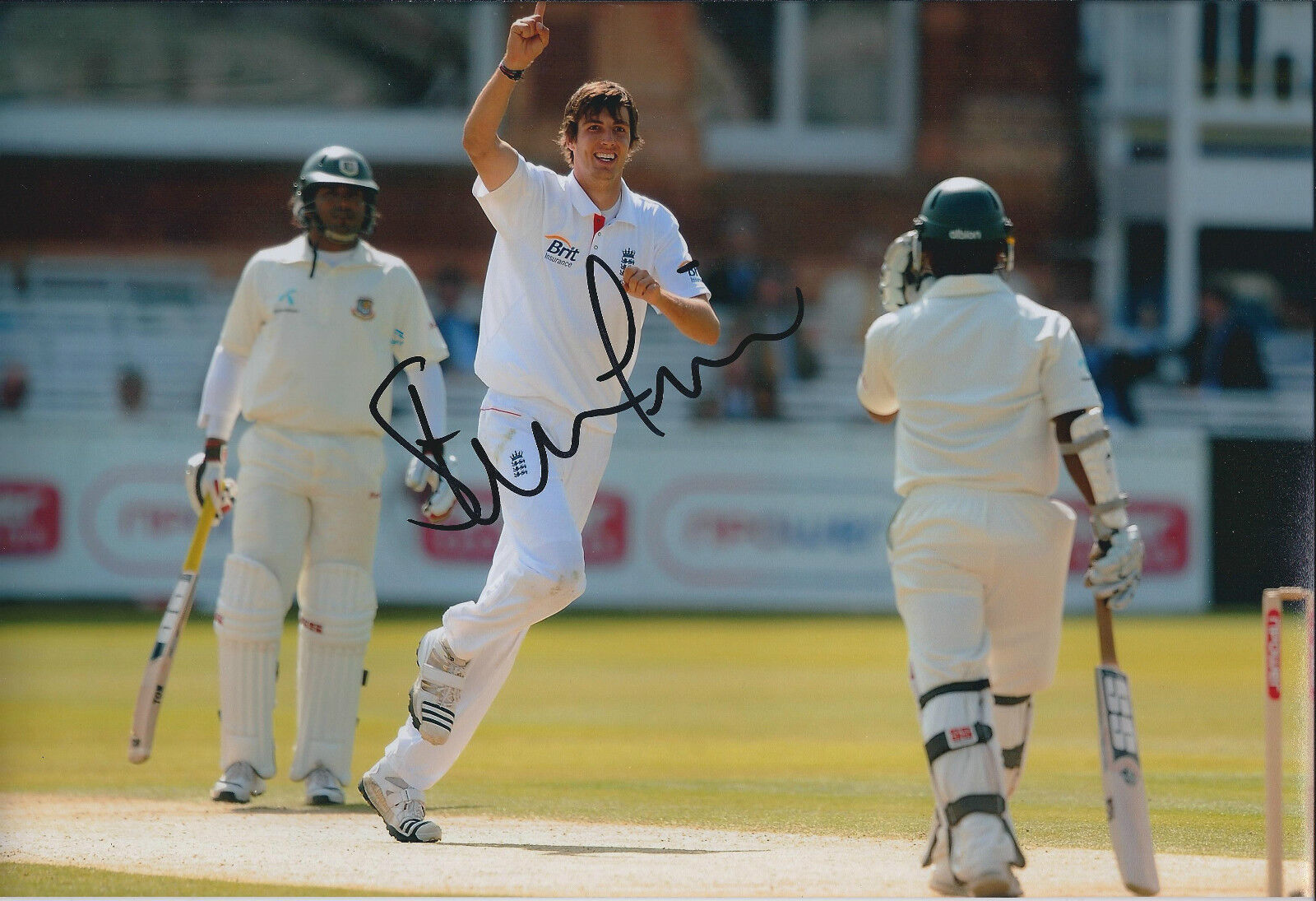 Steve FINN Signed Autograph 12x8 Photo Poster painting AFTAL COA ENGLAND Cricket RARE Bowler