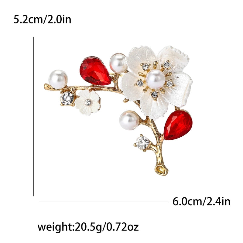 Elegant Pastoral Pin Flower Alloy Women’s Brooches