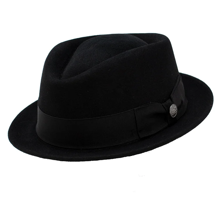 Vector One Fur Felt Pork Pie Hat - Black