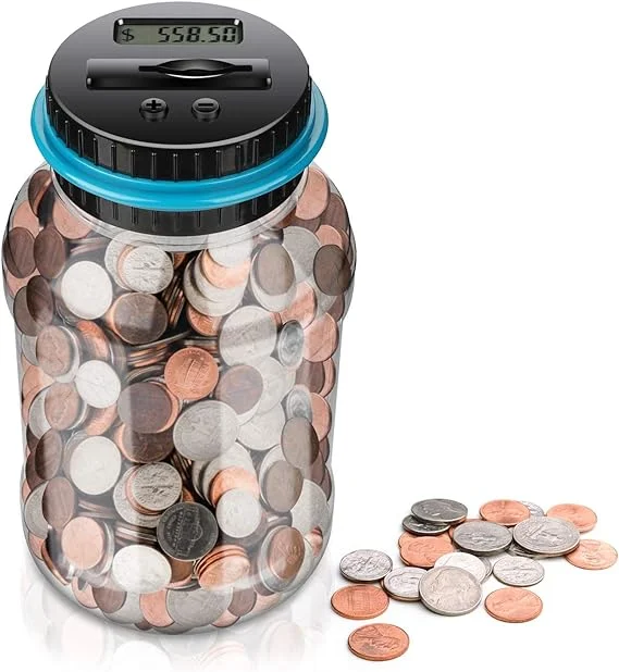 Digital Counting Money Jar 800+ Coin CapacityPerfect Kids Piggy Bank
