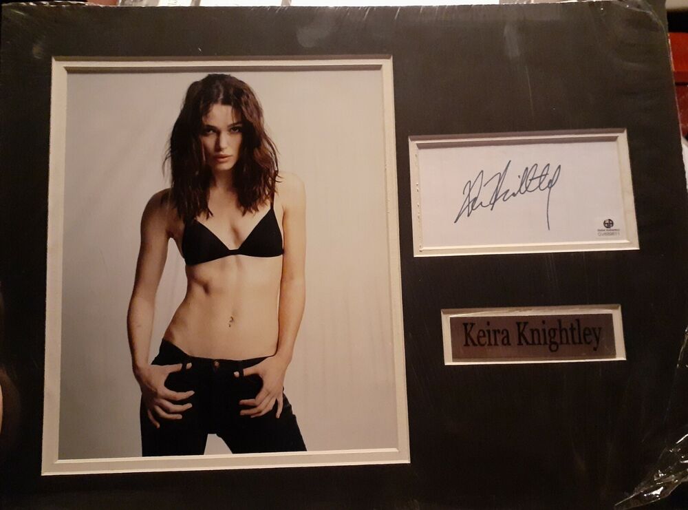 Keira Knightley signed 8x10 GAI