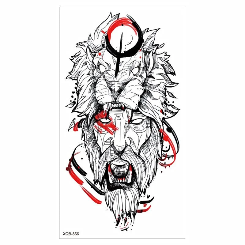 Waterproof Tattoo Sticker Temporary Tattoo Black Rose Tattoo Leg Chest Arm Tattoo Man Woman Tattoo Skin Tattoo Art Tatouage TaTy 515-1