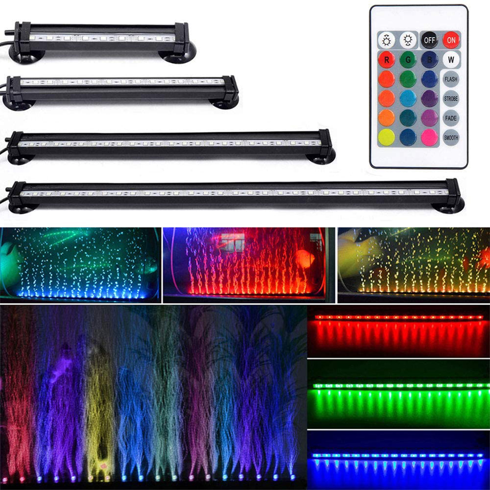 

Remote Control LED Seven-color Diving Light Fish Tank Bubble Lamp, 501 Original