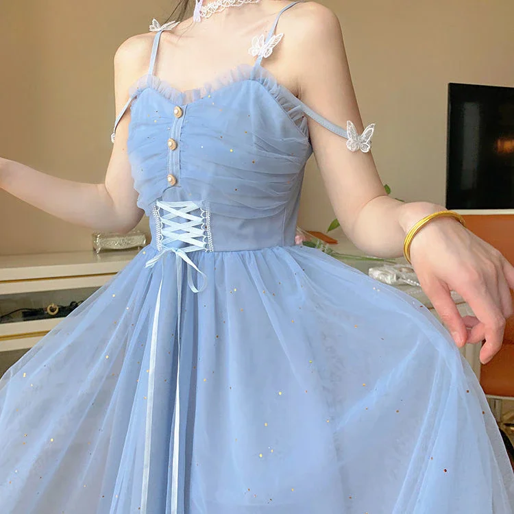 High Waist Sweet Strap Elegant Fairy Dress SP18102