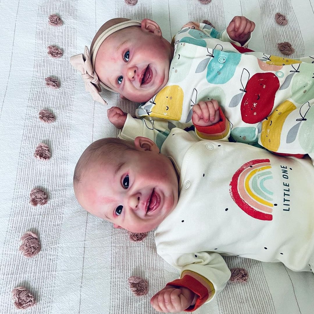 Reborn Baby Dolls Twins 19'' Kulin and Kalyan, Gift for Children