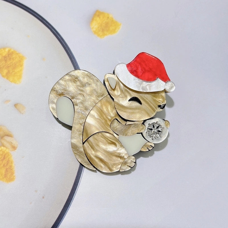 Cute Pin Squirrel Arylic Unisex Brooches