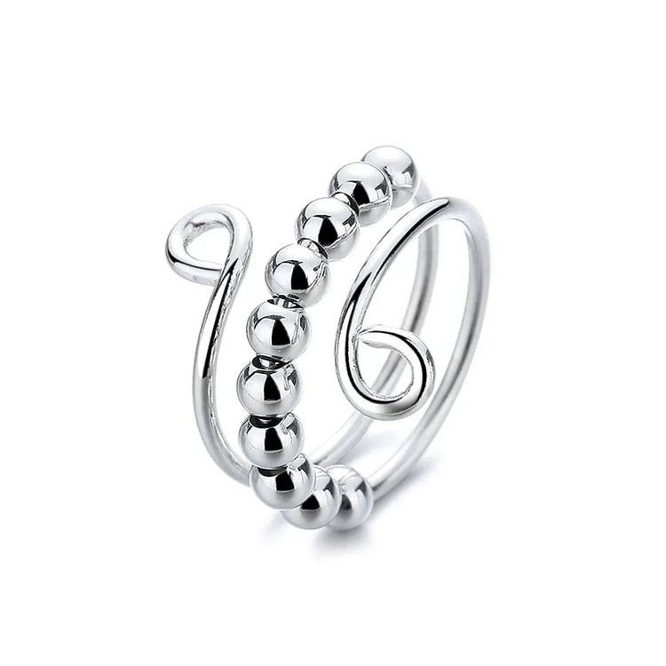 For Daughter - Drive Away Your Anxiety Circle Beads Fidget Ring and Necklace