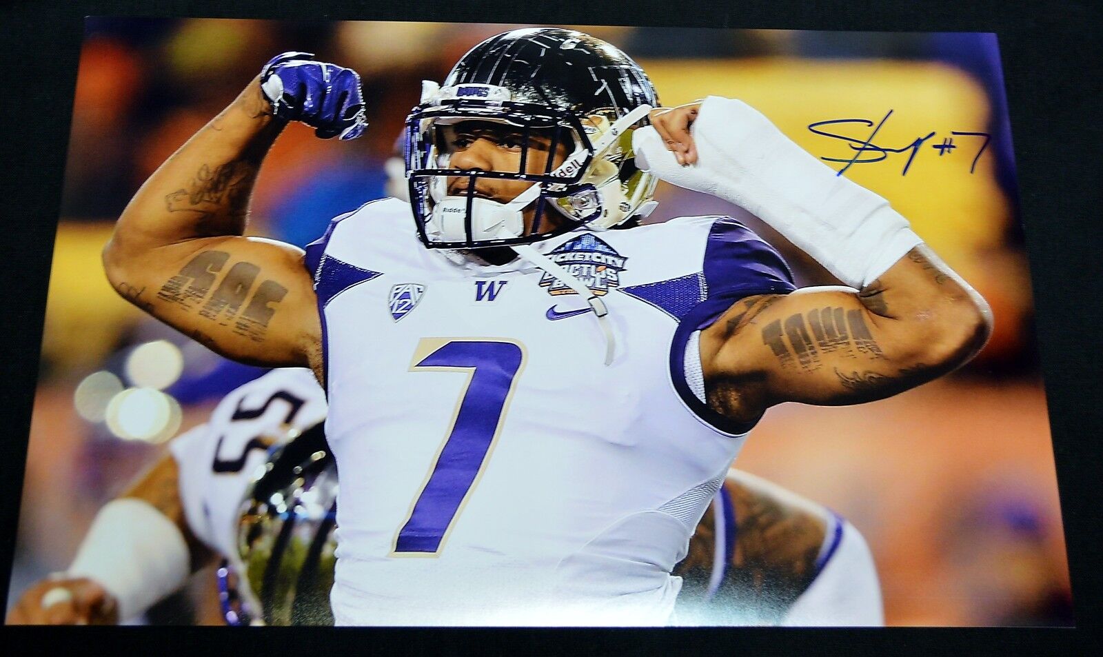 Shaq Thompson 12x18 Photo Poster painting Autographed Signed AUTO UW Huskies Cactus Bowl