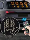 Hand Gesture Light with Remote LED Car Back Window Sign Car Finger Light for Car