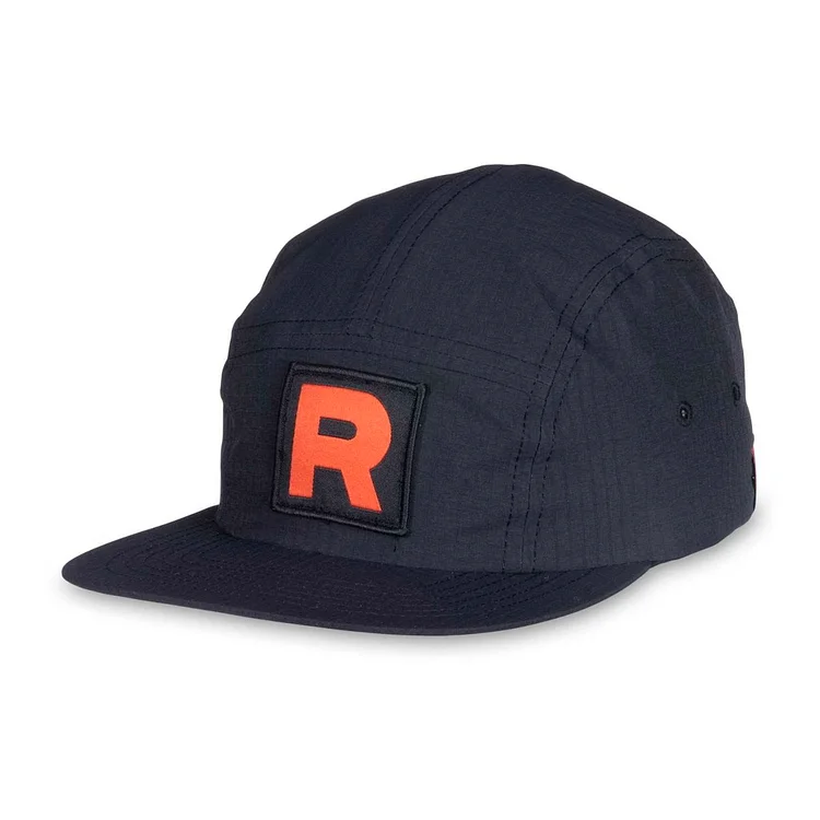Team Rocket HQ Collection Black Five-Panel Hat (One Size-Adult)