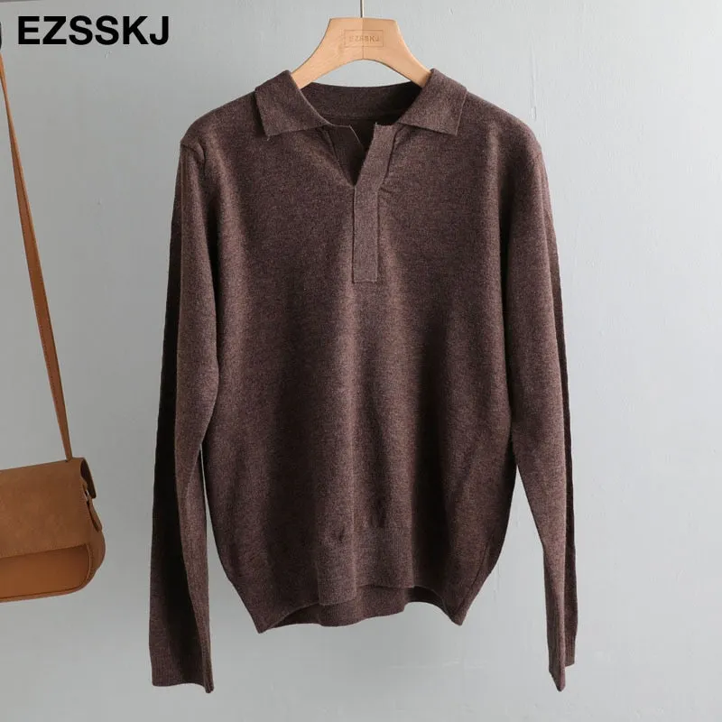 casual spring autumn thin oversize sweater pullovers Women basic loose square neck cashmere sweater female knit jumper