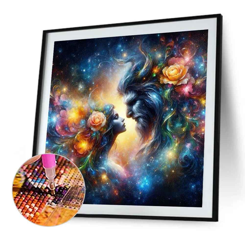 Diamond Painting - Full Round Drill - Beauty Beast(Canvas|40*40cm)