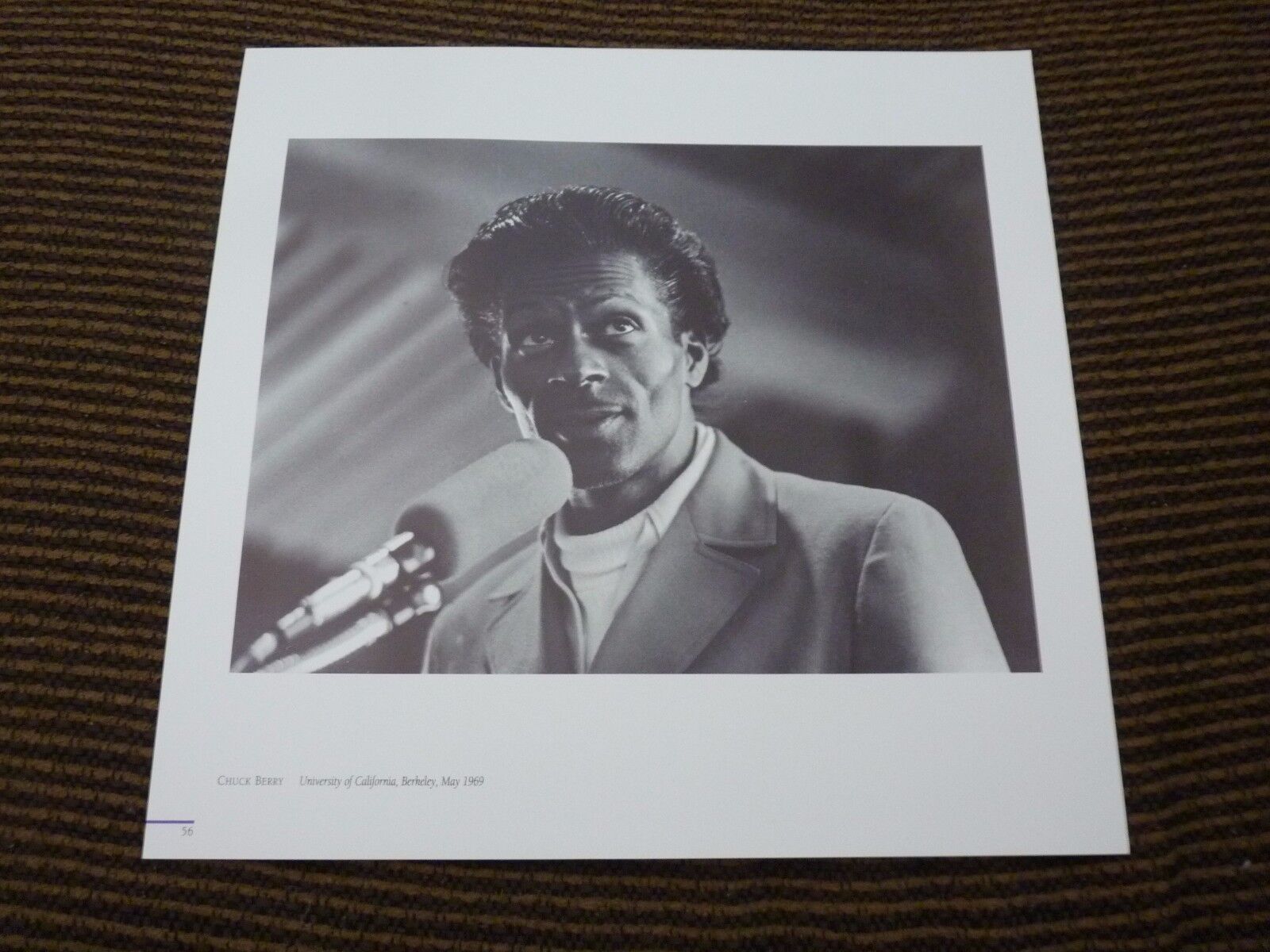 Single Page Chuck Berry Coffee Table Book Photo Poster painting