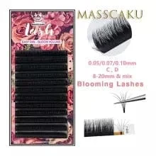 Pornhint New arrived 0.05/0.07/0.10 C/D 1 pcs magic eyelash volume easy to make fan effect false eyelash and blooming faux mink lashes