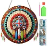(US Only)Acrylic 2D Flat Indian Shield DIY Hanging Diamond Art Kits Wall Door Decoration