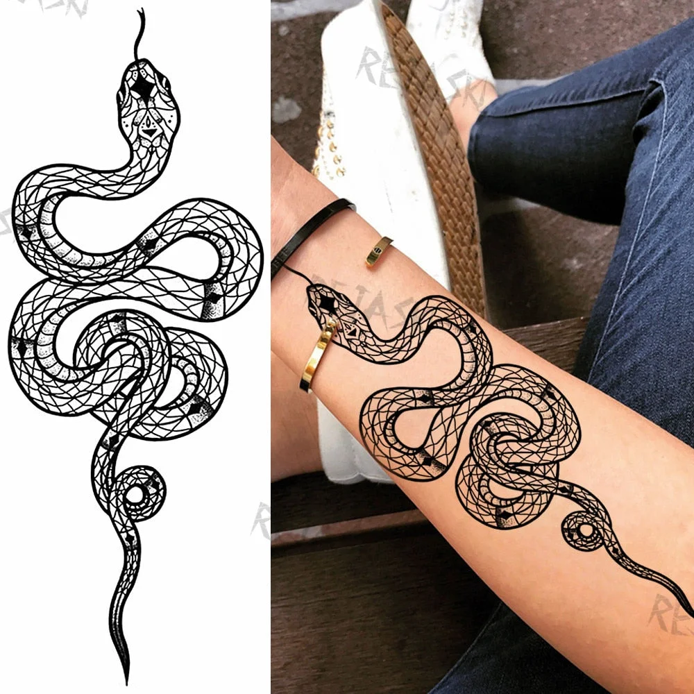 Purple Rose Jewelry Water Transfer Tattoo Stickers Women Body Chest Art Temporary Tattoo Girl Waist Bracelet Flash Tatoos Flower