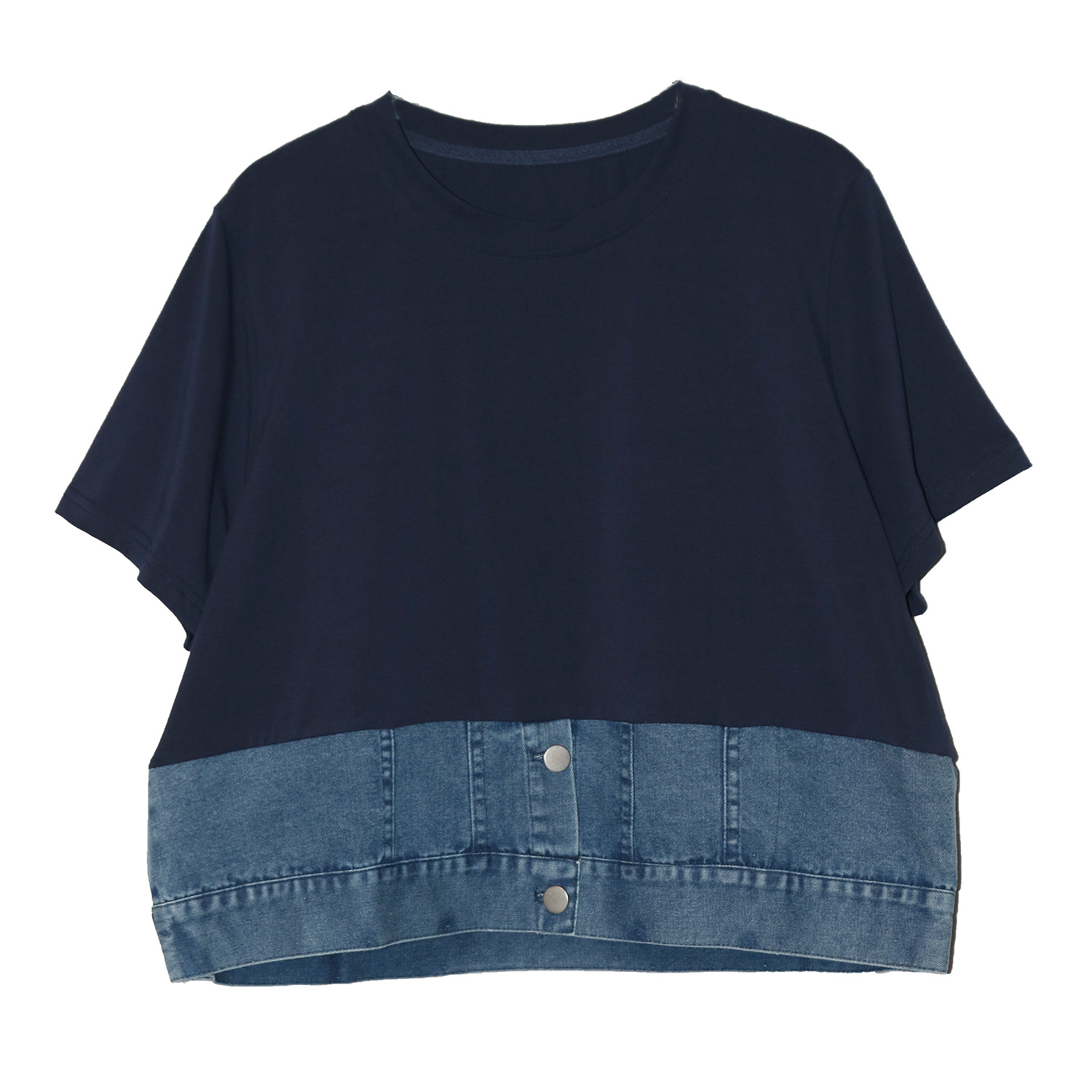 Niche design two-Piece spliced T-Shirt
