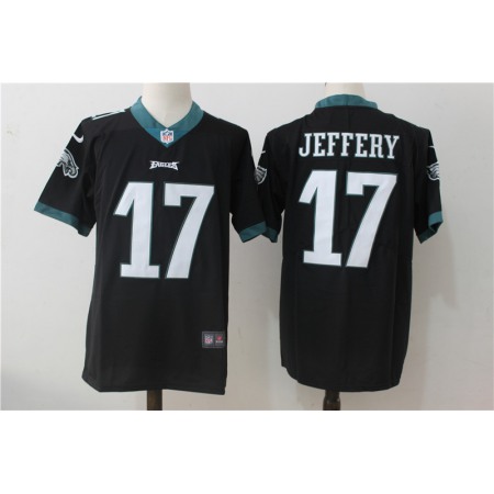 Men's  Philadelphia Eagles #17 Alshon Jeffery Black Alternate Stitched NFL Vapor Untouchable Limited Jersey
