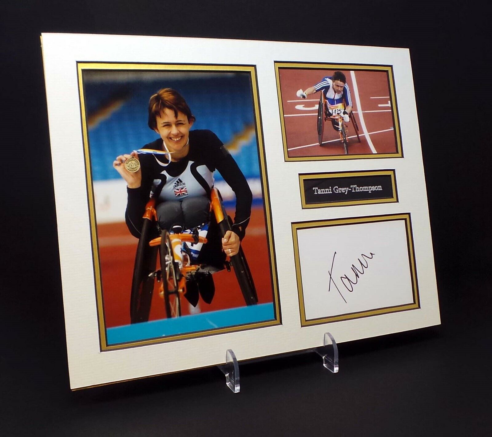 Tanni GREY-THOMPSON Signed Mounted Photo Poster painting Display AFTAL Gold Medal Paralympian