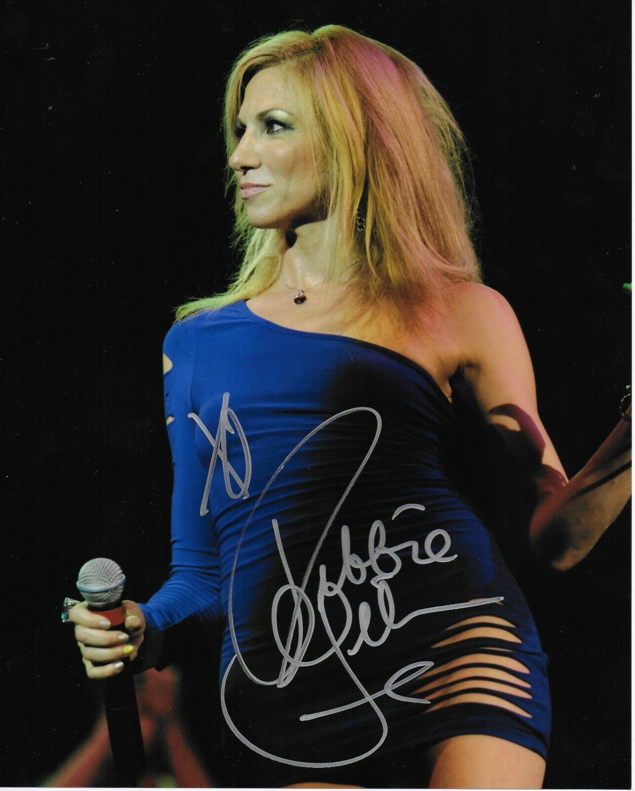 Debbie Gibson Original Autographed 8X10 Photo Poster painting #66