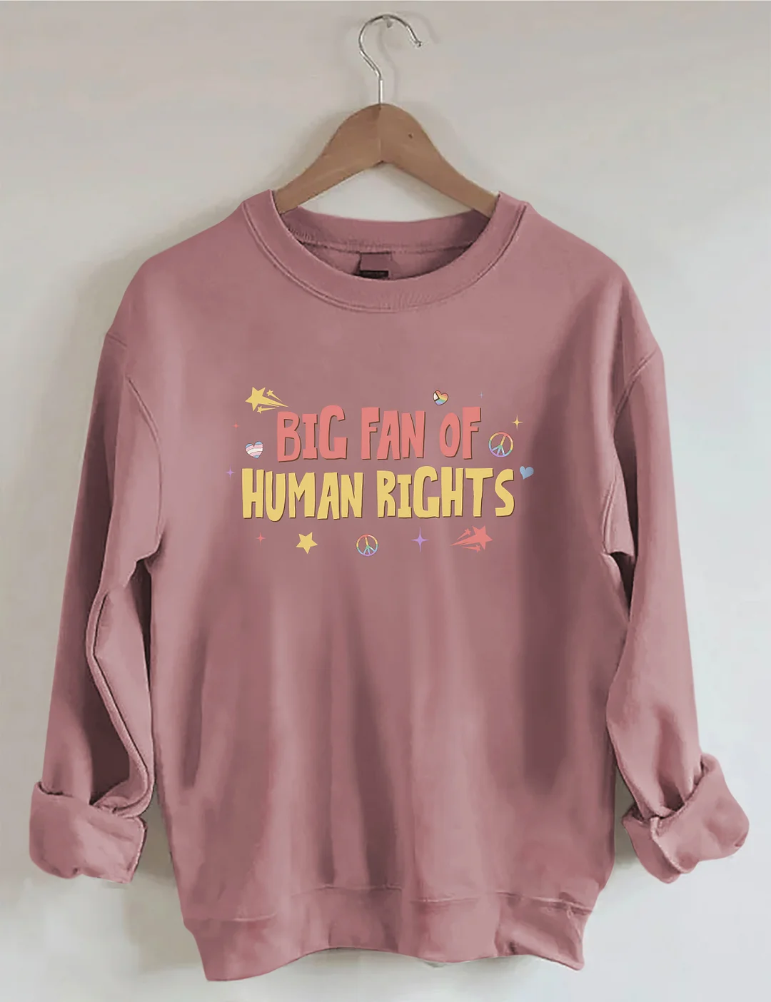 Big Fan Of Human Rights Sweatshirt