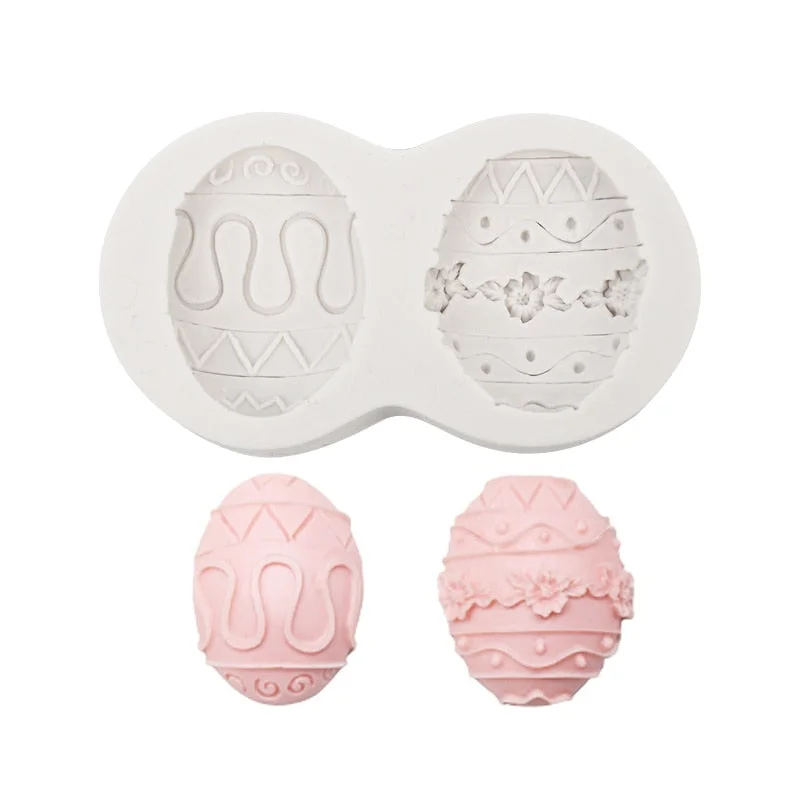 3D Easter Cookie Mold Silicone Biscuit Cutter Cute Bunny Rabbit Egg Mould Easter Party Chocolate Fondant Cake Decorating Tools