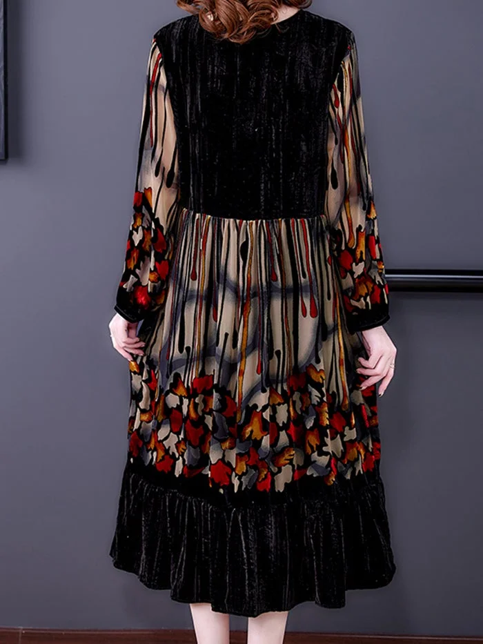 Stylish and Elegant Velvet Dress