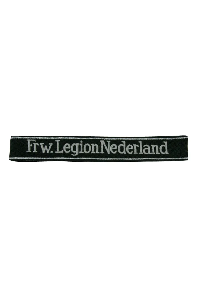   Elite 23th Volunteer Pz.Gren.Div. Frw. Legion Nederland EM/NCO Cuff Title German-Uniform