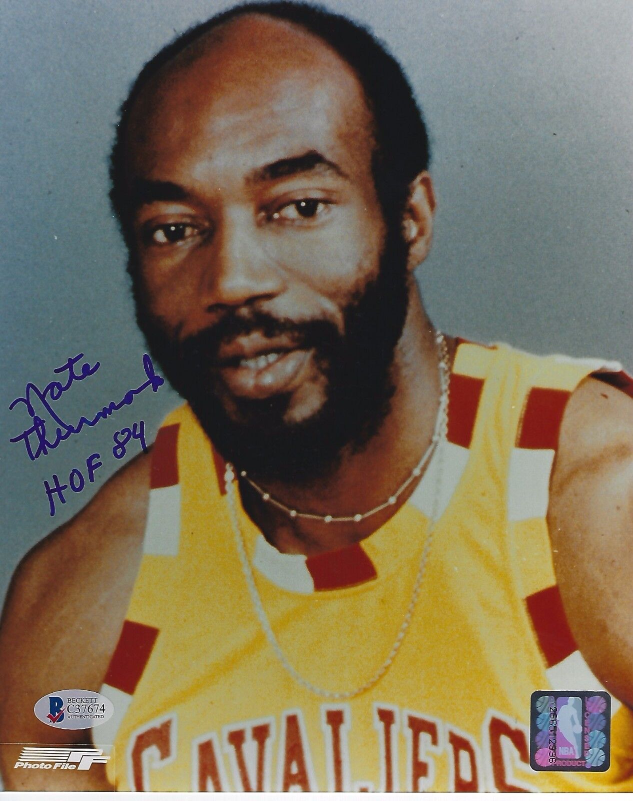 NATE THURMOND Signed Cleveland CAVALIERS 8x10 Photo Poster painting w/ Beckett COA & HOF Inscrip