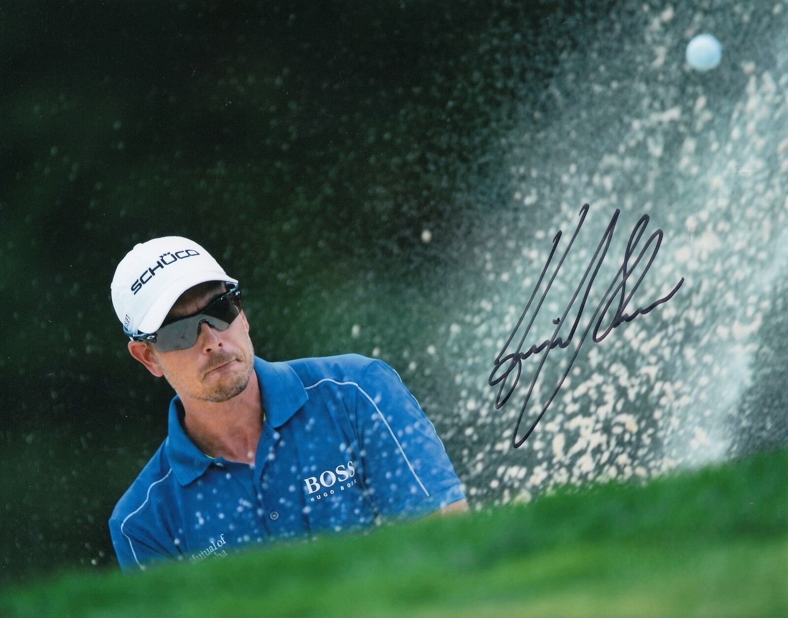 HENRIK STENSON signed (PGA GOLF) 8X10 Photo Poster painting *BRITISH OPEN CHAMPION* W/COA #2