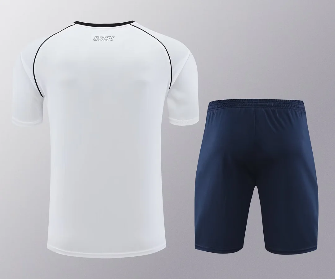 2024/2025 Napoli pre-match training White Shirt+Shorts 1:1 Thai Quality