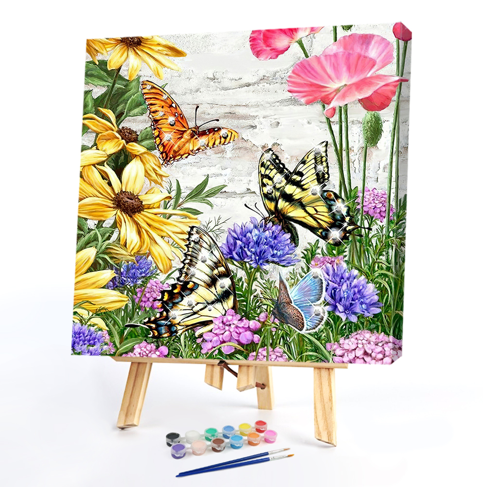 

40*40CM - Paint By Numbers - Butterfly, 501 Original