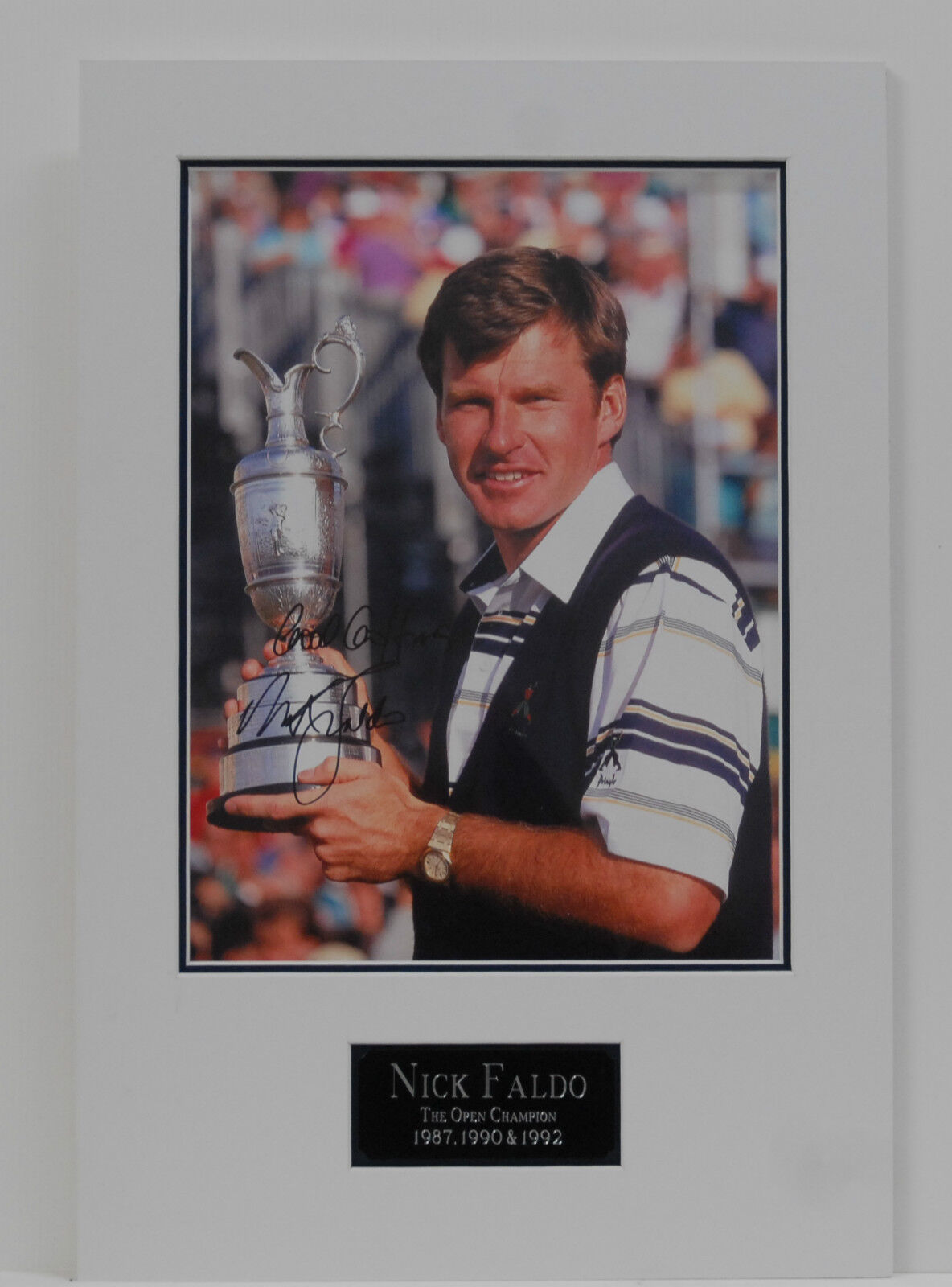 Nick Faldo Genuine Hand Signed 16X12 MOUNTED Photo Poster painting