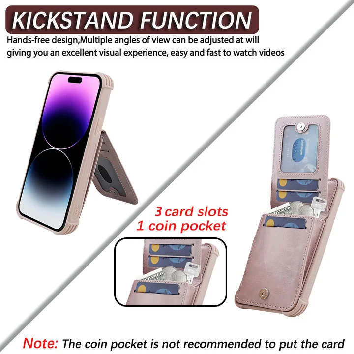 VANAVAGY Wallet Case for Apple iPhone 14 Pro 5G 6.1