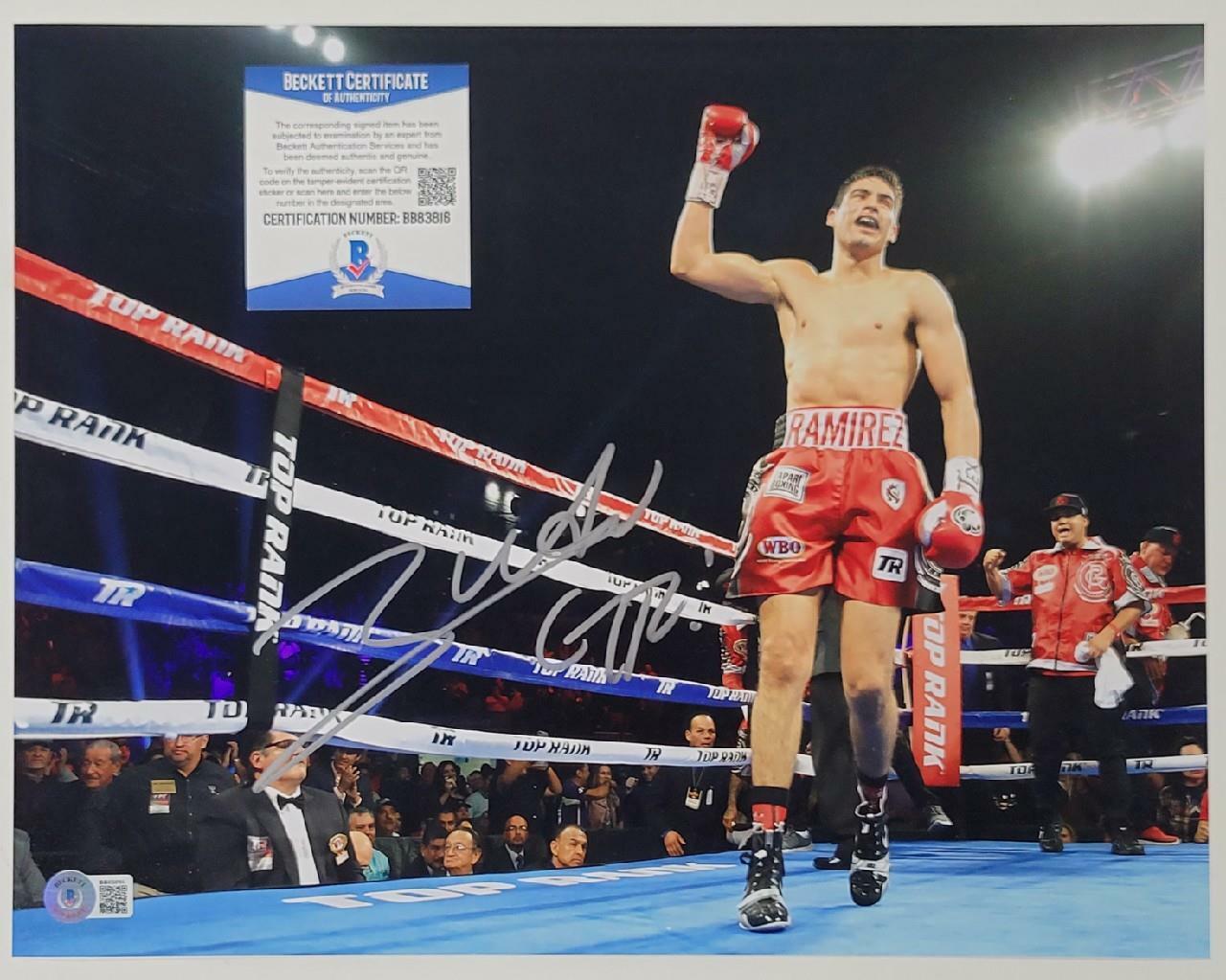 Gilberto Ramirez signed 11x14 Photo Poster painting WBO Boxing Champ Auto (A) ~ Beckett BAS COA