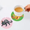 8Pcs/set Diamond Painting Cartoon Animal Coaster Cup Cushion Home Decor