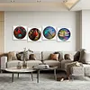 4pcs Diamond Painting -DIY Round Drill Stained Glass Animal