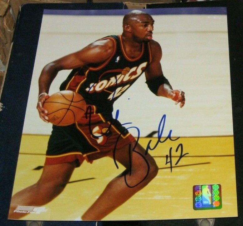 Vin Baker Seattle Supersonics SIGNED AUTOGRAPHED Photo Poster painting FILE 8x10 COA Basketball