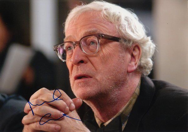 Michael Caine genuine autograph 8x12