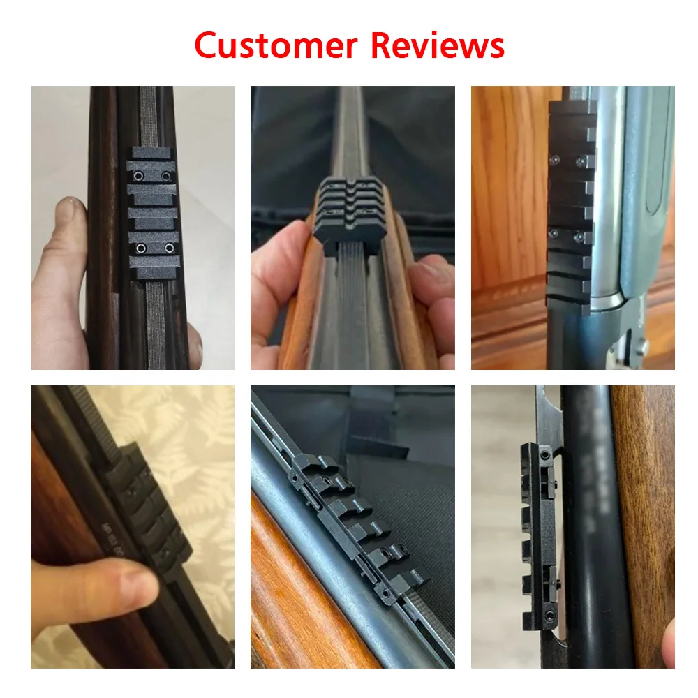 ohhunt &reg; Shotgun Ventilated Rib to Picatinny Rail Adapter 55mm/85mm Length 