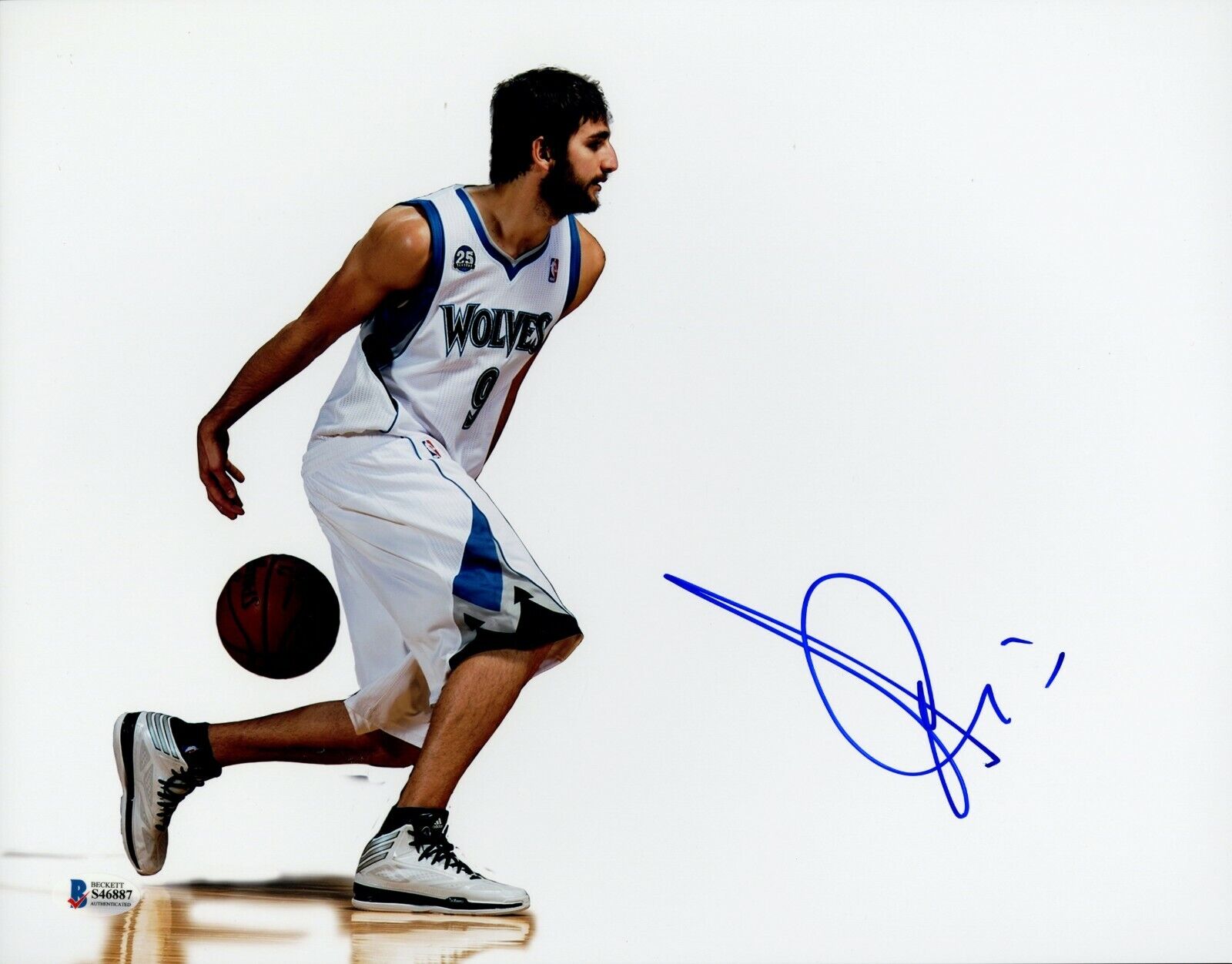 Ricky Rubio Signed 11x14 Photo Poster painting Beckett BGS COA Auto Suns Timberwolves Spain #9