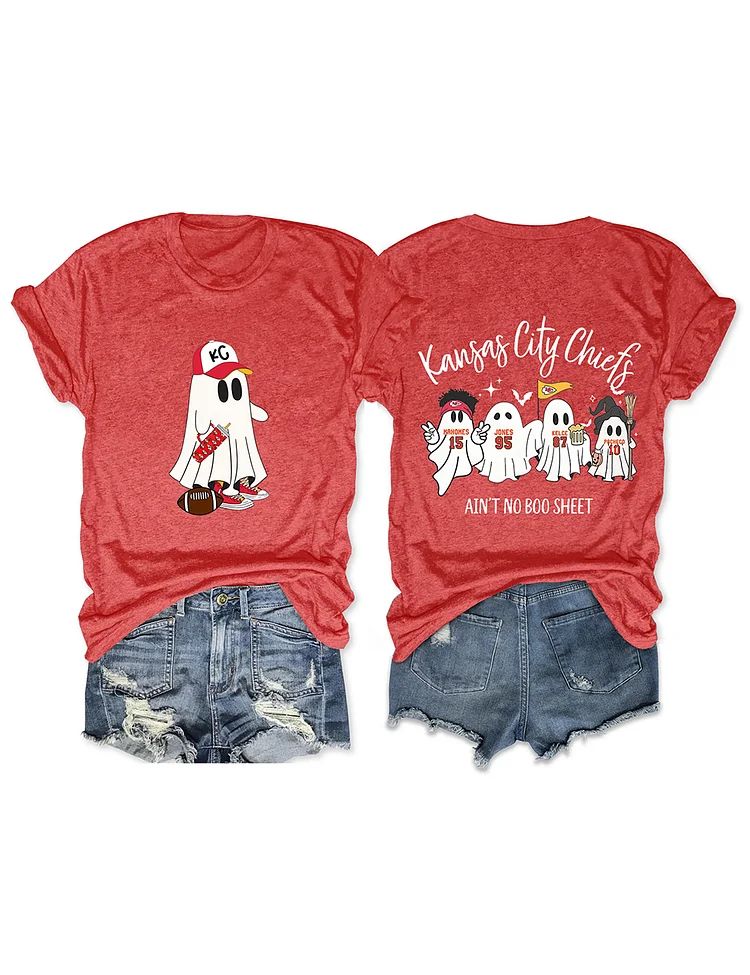 Women's Kansas City Chiefs Ain't No Boo Sheet T-Shirt