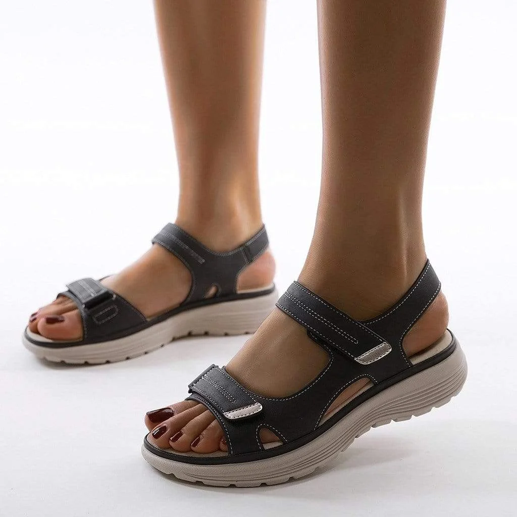  Premium Leather Women Orthotic Shoes Sandals