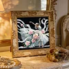 Diamond Painting-DIY Crystal Rhinestone White-dressed Dancing Girl(Box Packaging)
