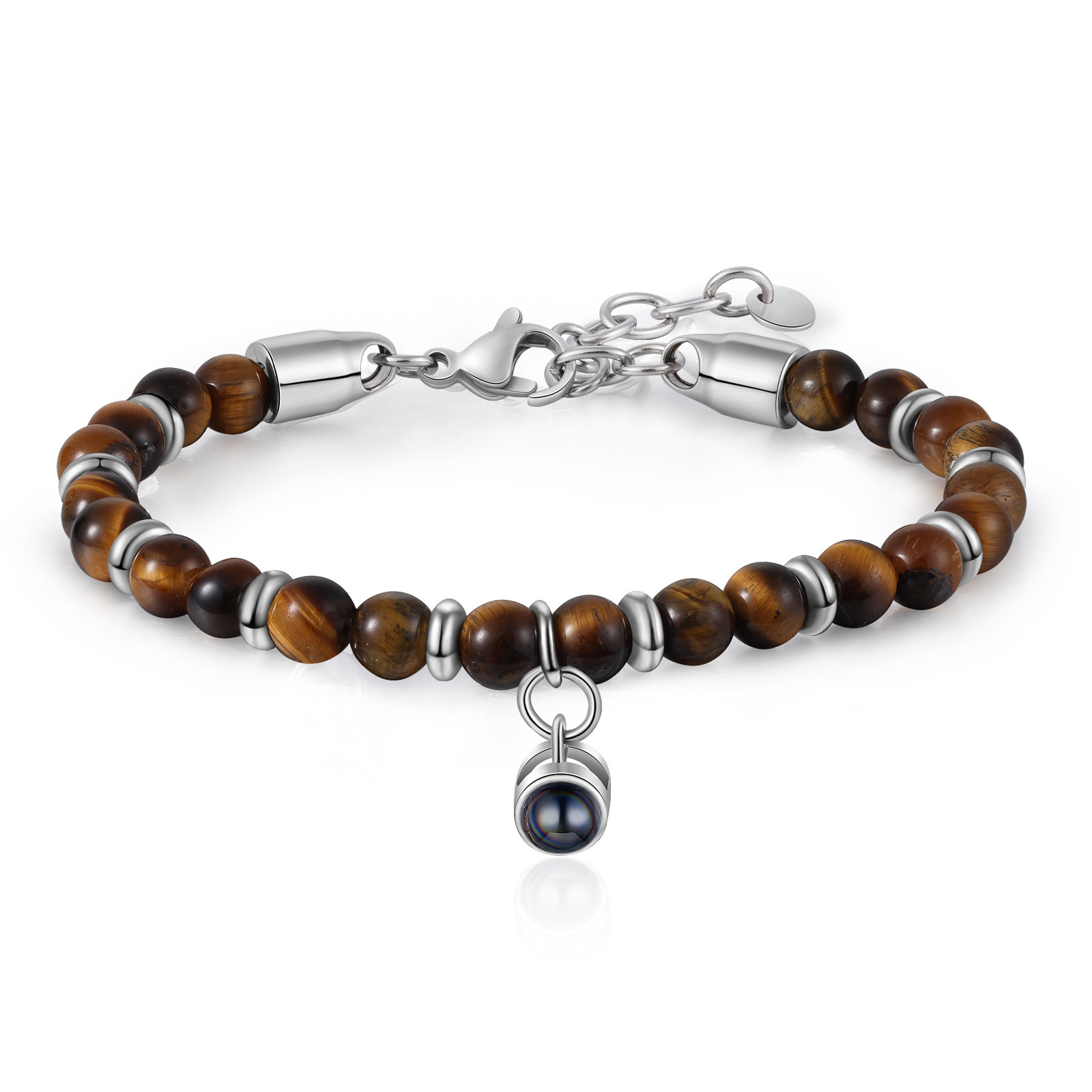 Braccialetto con proiezione personalizzato foto coppia amore Valentine 