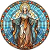 【Clearance Sale】Jesus Virgin Glass Painting-Paint by Numbers Acrylic Painting 40*40CM