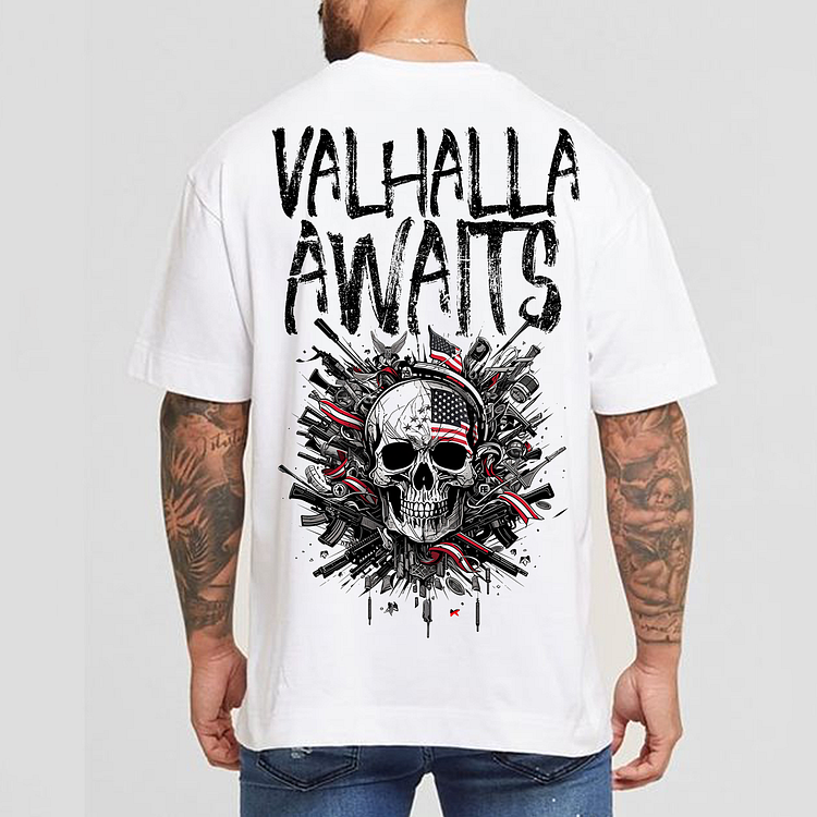 Valhalla Awaits Men's Short Sleeve T-shirt
